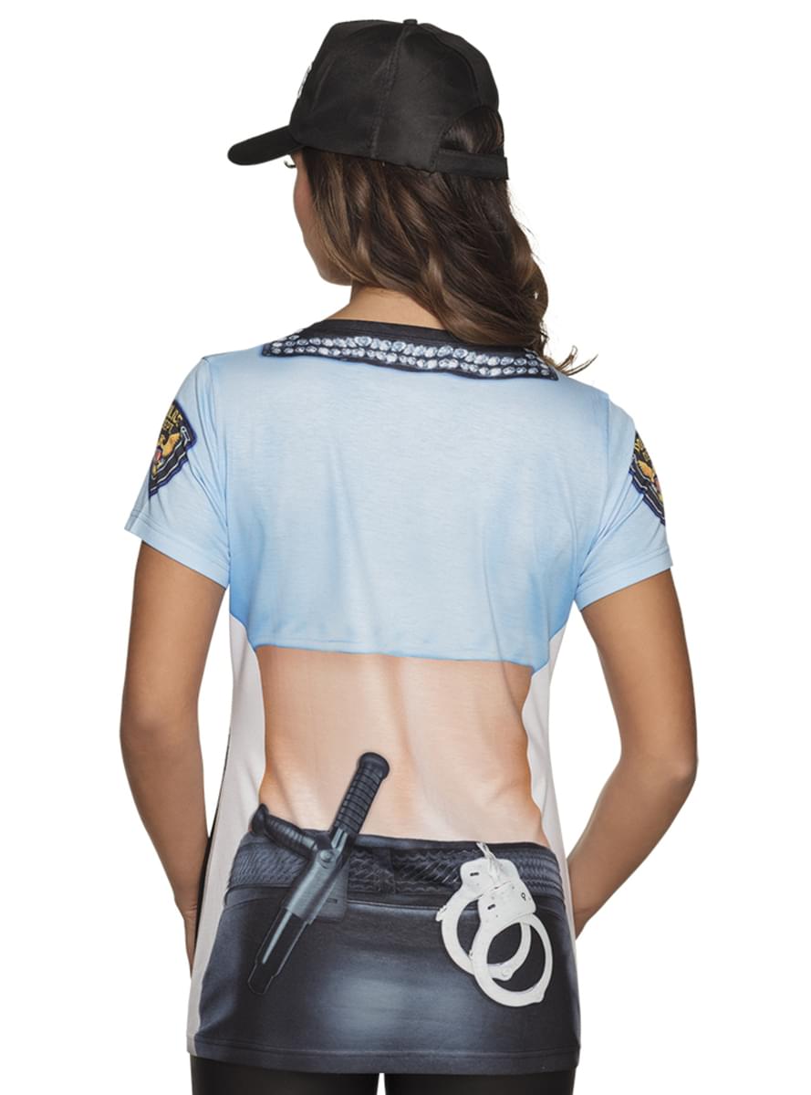 Sexy Polizistin T-Shirt für Damen