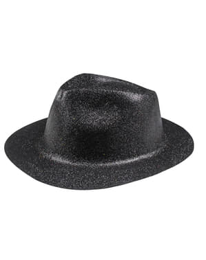 Sombrero de nochevieja negro para adulto