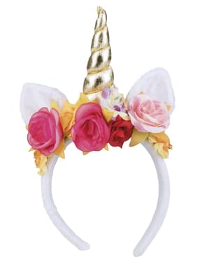 Flower Unicorn Tiara for Adults