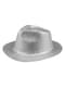 Silver New Year's Eve hat for adults