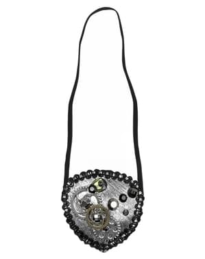 Steampunk Augenklappe silber für Erwachsene