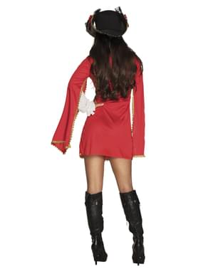 Punainen muskettisoturi asu naisille