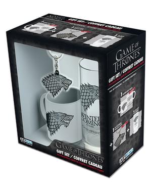Deluxe Stark Gift Set (Glass, Mug and Keychain) - Game of Thrones