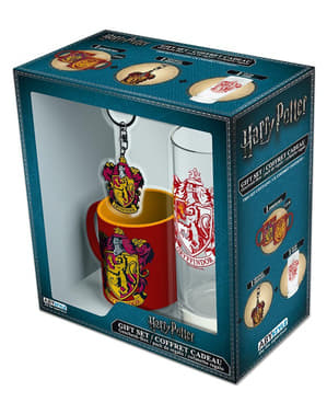 Deluxe Gryffindor Hediye Seti (Cam, Kupa ve Anahtarlık) - Harry Potter