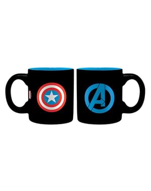 Deluxe Gift Set (Kaca, Mug dan Gantungan Kunci) - Captain America