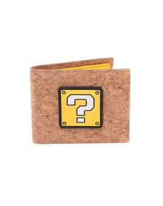 Carteira Ponto de interrogação efeito cortiça - Super Mario Bros
