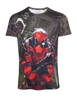 Kaos Dollar Bills untuk pria- Deadpool