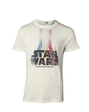 T-shirt Star Wars Logga retro flerfärgade vuxen