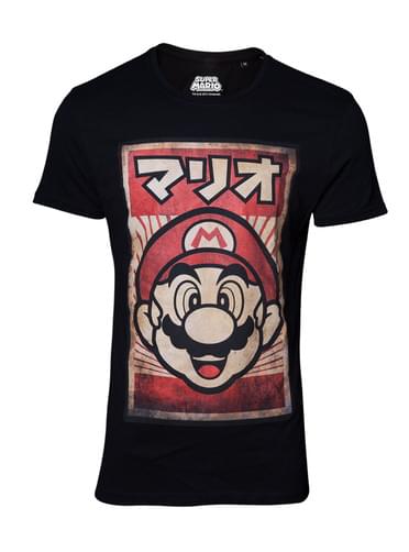 T-shirt de Mario em japonês - Super Mario Bros