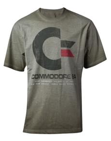 T-shirt 64k cinzenta para homem - Commodore 64