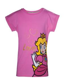 T-shirt Princesa Peach para menina - Super Mario Bros
