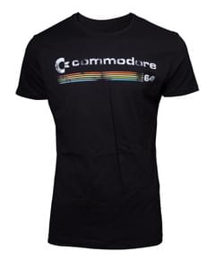 T-shirt Logo negra para homem - Commodore 64