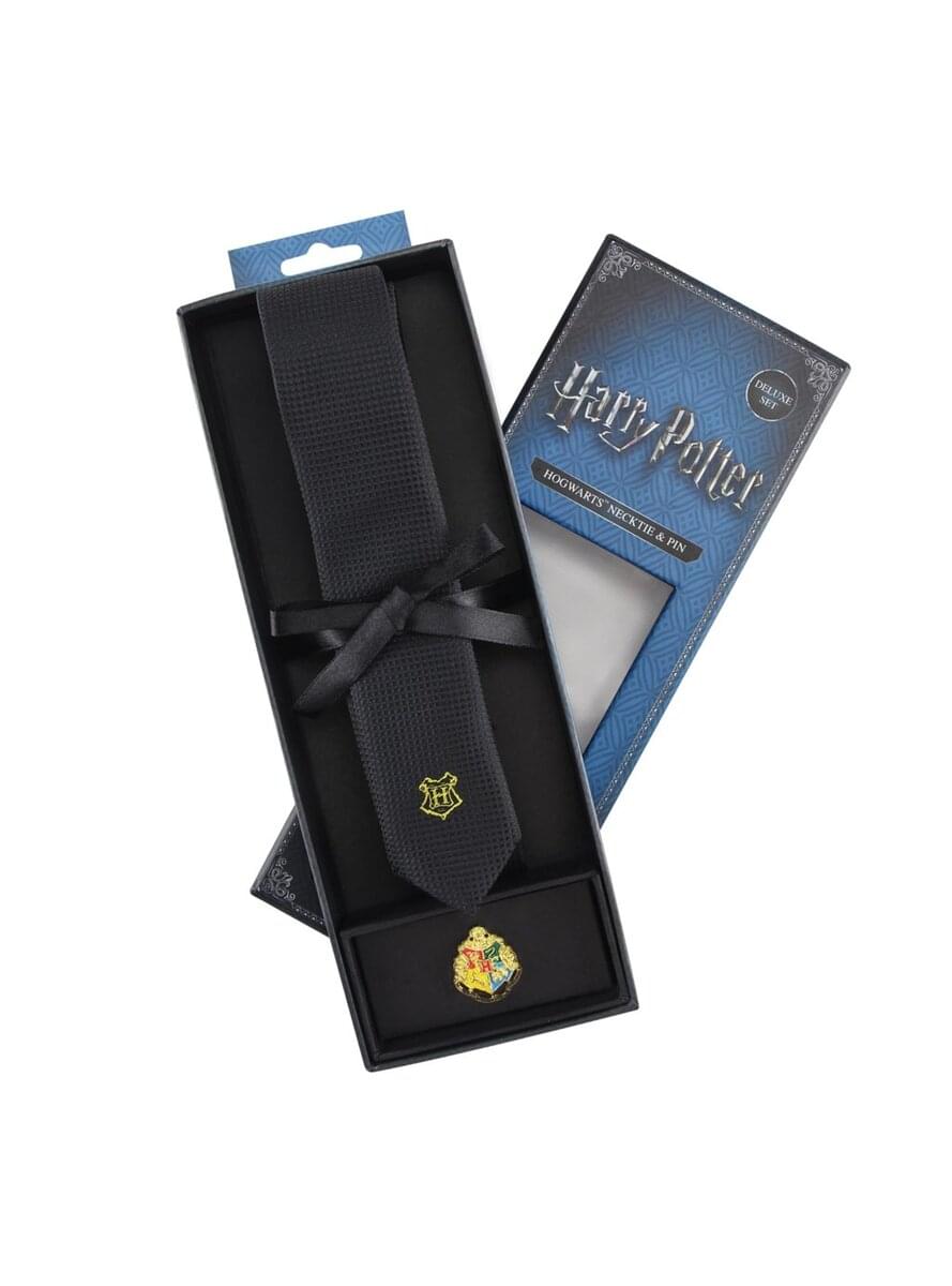 Hogwarts Krawatte und Button Set deluxe - Harry Potter