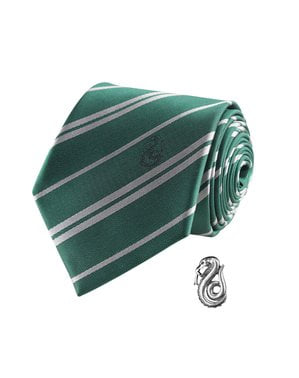 Γραβάτα και Καρφίτσα Slytherin σε Deluxe Συσκευασία - Harry Potter