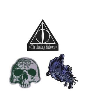 Pack de 3 emblemas Os Talismãs da Morte - Harry Potter