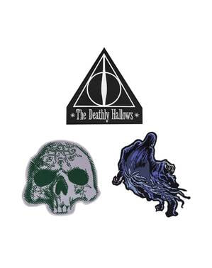 Pack of 3 Deathly Hallows patches - Harry Potter