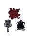 Pack de 3 patches Harry Potter Artes das Trevas