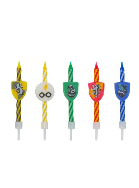 10 Harry Potter birthday candles - Hogwarts Houses