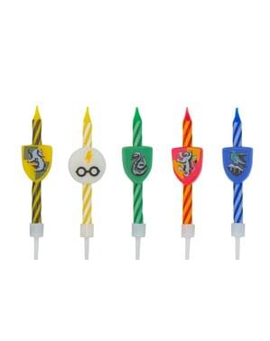 10 Harry Potter birthday candles - Hogwarts Houses