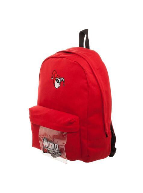 red backpack
