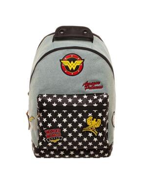 Mochila de Wonder Woman denim con parches