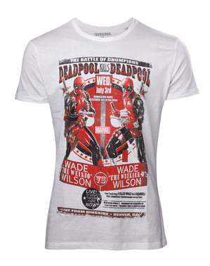 Valkoinen Deadpool-t-paita