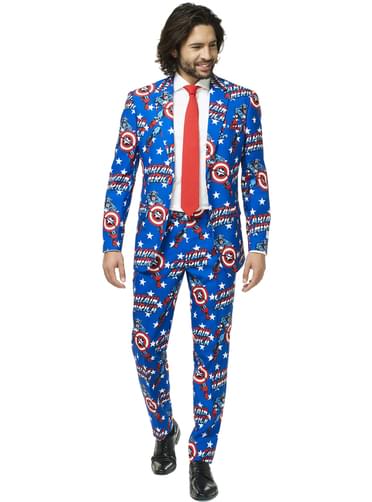 Traje Capitán América Opposuit para hombre