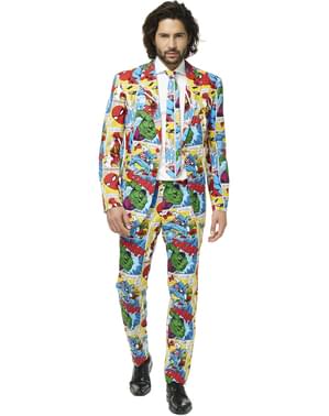 Erkekler için Marvel Comics Opposuit takımı