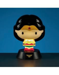 Figura 3D com luz de Wonder Woman