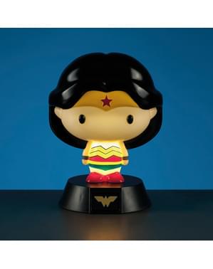 Figur 3D med ljus Wonder Woman 10 cm