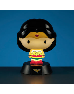 Figura 3D com luz de Wonder Woman 10 cm