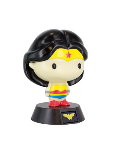 Figura 3D com luz de Wonder Woman