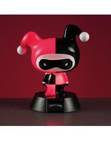 Figura 3D com luz de Harley Quinn