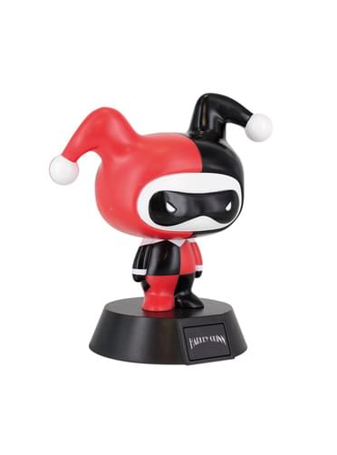 Figura 3D com luz de Harley Quinn