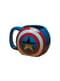 Taza 3D escudo de Capitán América