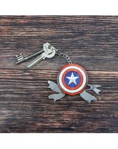 Porte-clés multifonctions bouclier Captain America