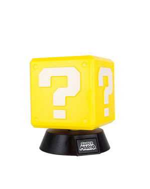 Lámpara 3D Super Mario Block 10 cm