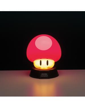 Candeeiro 3D Cogumelo 10 cm - Super Mario Bros