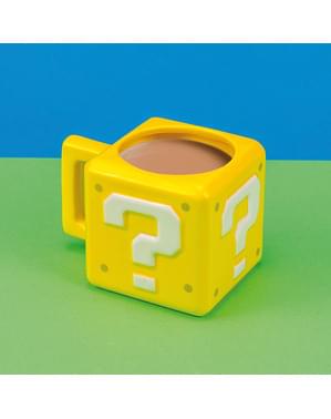 3D Question Mark Super Mario Bros mug