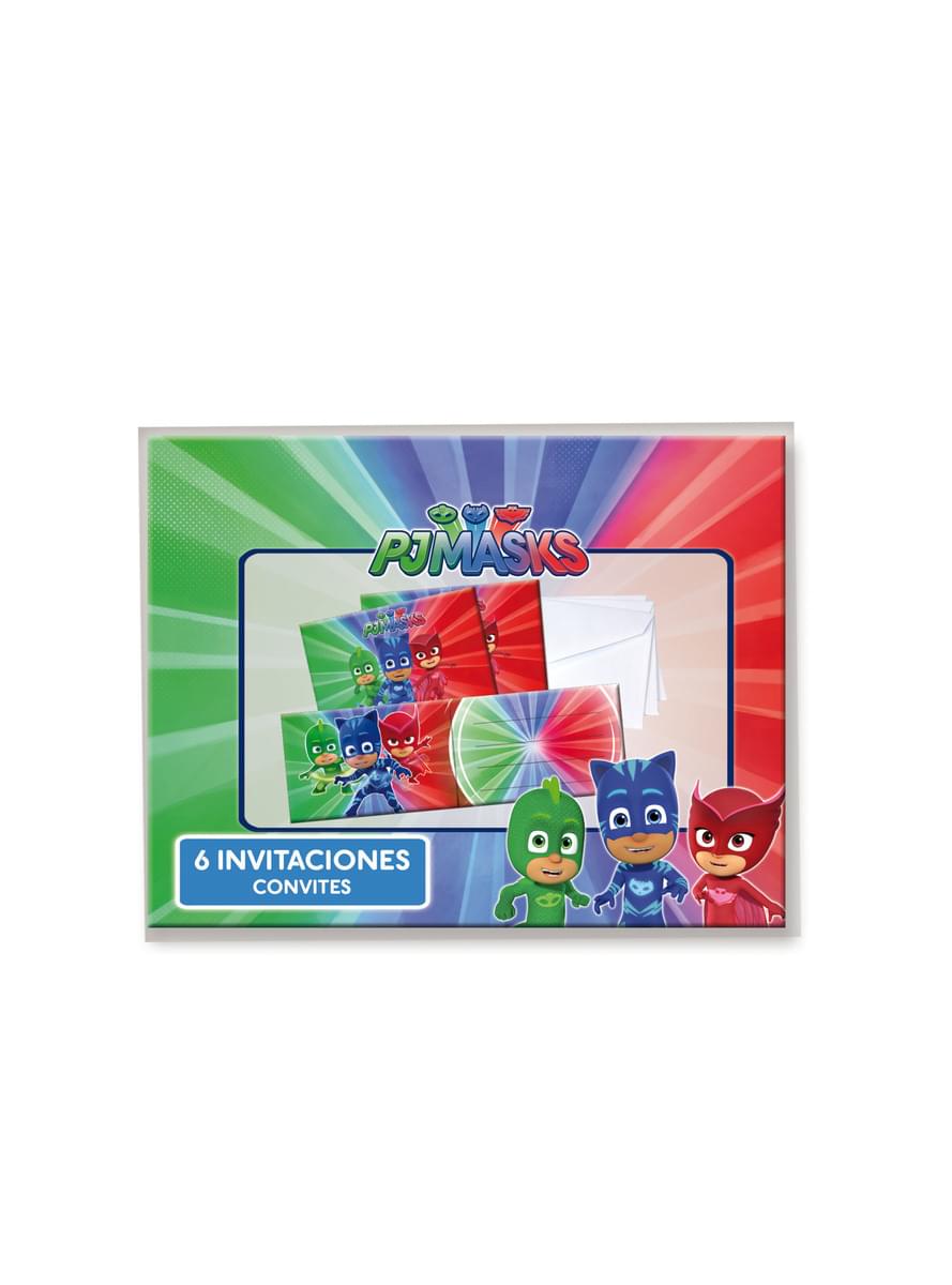 6 kpl setti PJ Masks -kutsuja