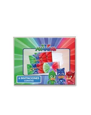 PJ Masks Einladungs Set 6 Stück