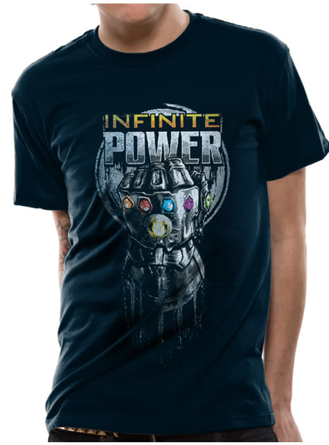 Avengers Infinity War Adultos Camiseta Marvel Thanos guantelete de los Hombres 