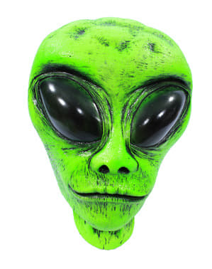 Figura decorativa de Alien cabeçudo UV glow