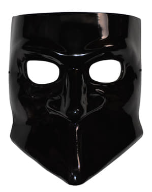 Maska čierna bezejmenná Ghoul pre dospelých - Duch