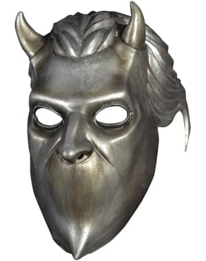 Ghost - Sølv navneløs ghoul maske til voksne