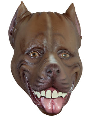 Maschera di cane Pitbull per adulto