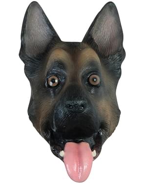 Máscara de cão Pastor Alemão para adulto