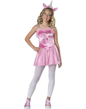 Pink enhjørning kostume til teenagere