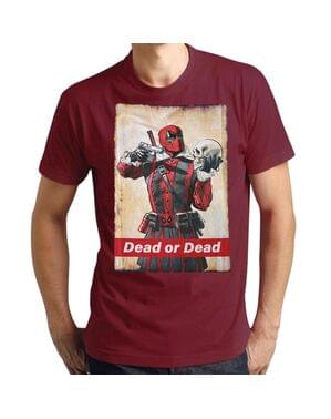 T-shirt Deadpool Dead or Dead vuxen
