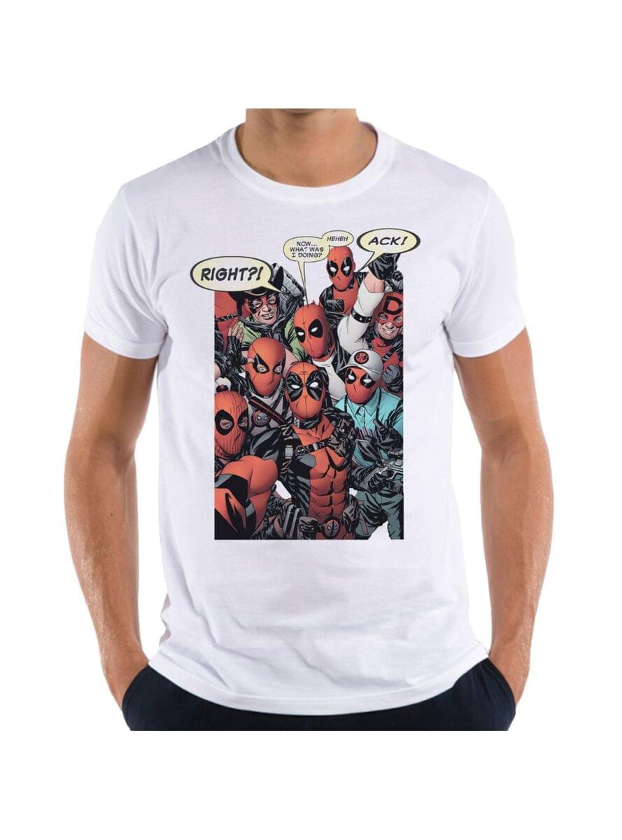 Deadpool קבוצת קוספליי בחולצת טריקו לגברים